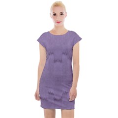 Love To One Color To Love Purple Cap Sleeve Bodycon Dress by pepitasart