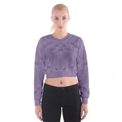 Love To One Color To Love Purple Cropped Sweatshirt by pepitasart