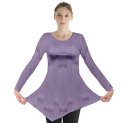 Love To One Color To Love Purple Long Sleeve Tunic  by pepitasart