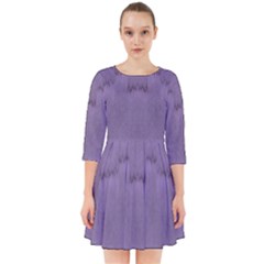 Love To One Color To Love Purple Smock Dress by pepitasart