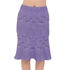 Love To One Color To Love Purple Short Mermaid Skirt by pepitasart