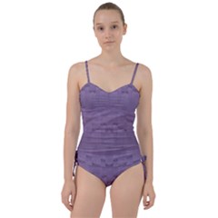 Love To One Color To Love Purple Sweetheart Tankini Set by pepitasart