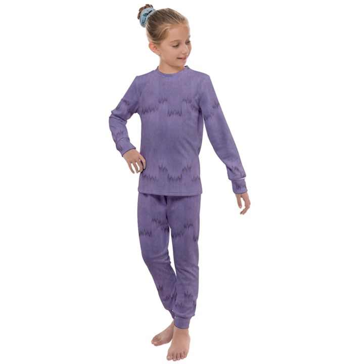 Love To One Color To Love Purple Kids  Long Sleeve Set 