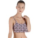 Retro Girl Daisy Chain Pattern Light Pink Layered Top Bikini Top  View1