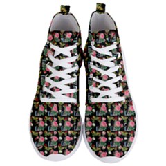 Vintage Can Floral Men s Lightweight High Top Sneakers by snowwhitegirl