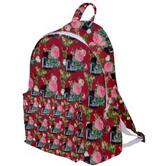 Vintage Can Floral Red The Plain Backpack