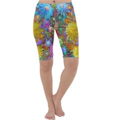 Apo Flower Power Cropped Leggings  by WolfepawFractals