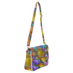 Apo Flower Power Shoulder Bag With Back Zipper by WolfepawFractals