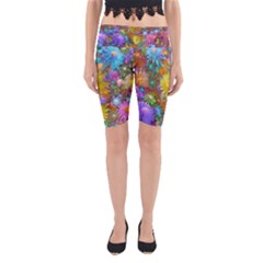 Apo Flower Power Yoga Cropped Leggings by WolfepawFractals