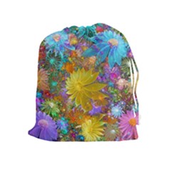 Apo Flower Power Drawstring Pouch (xl) by WolfepawFractals