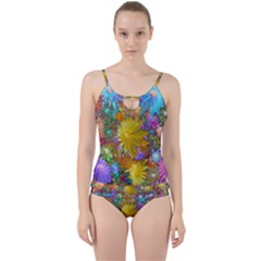 Apo Flower Power Cut Out Top Tankini Set by WolfepawFractals