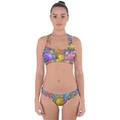 Apo Flower Power Cross Back Hipster Bikini Set by WolfepawFractals