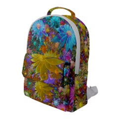 Apo Flower Power Flap Pocket Backpack (large) by WolfepawFractals