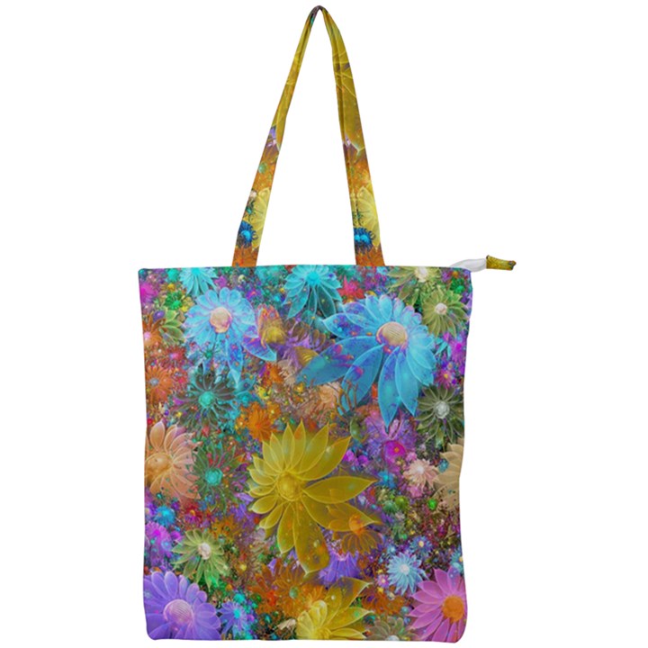 Apo Flower Power Double Zip Up Tote Bag