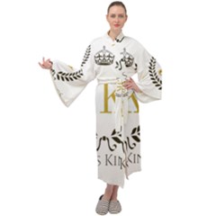 Jk Logo Maxi Velour Kimono by Jeanskings