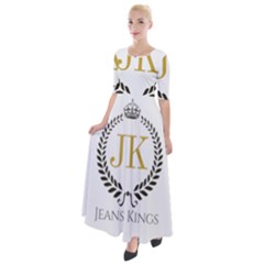 Jk Logo Half Sleeves Maxi Dress by Jeanskings