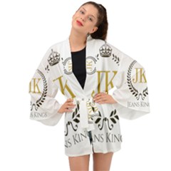 Jk Logo Long Sleeve Kimono by Jeanskings