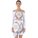 Jk Logo Square Off Shoulder Top with Skirt Set View1