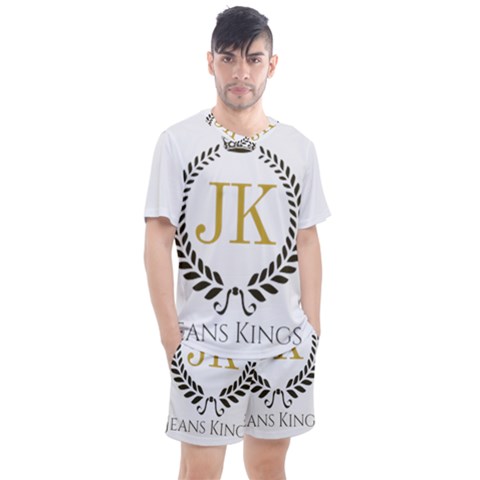 Jk Logo Square Men s Mesh Tee And Shorts Set by Jeanskings