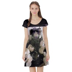 Tulips 1 1 Short Sleeve Skater Dress by bestdesignintheworld