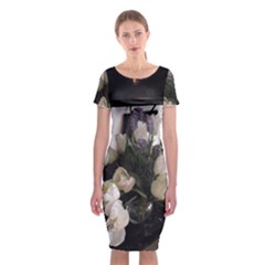 Tulips 1 1 Classic Short Sleeve Midi Dress by bestdesignintheworld