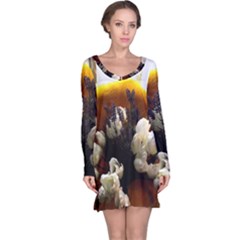 Tulips 1 2 Long Sleeve Nightdress by bestdesignintheworld