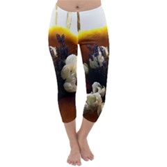 Tulips 1 2 Capri Winter Leggings  by bestdesignintheworld