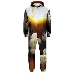 Tulips 1 2 Hooded Jumpsuit (men)  by bestdesignintheworld