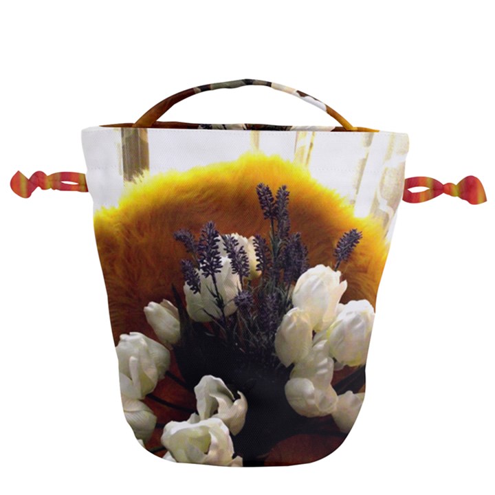 Tulips 1 2 Drawstring Bucket Bag