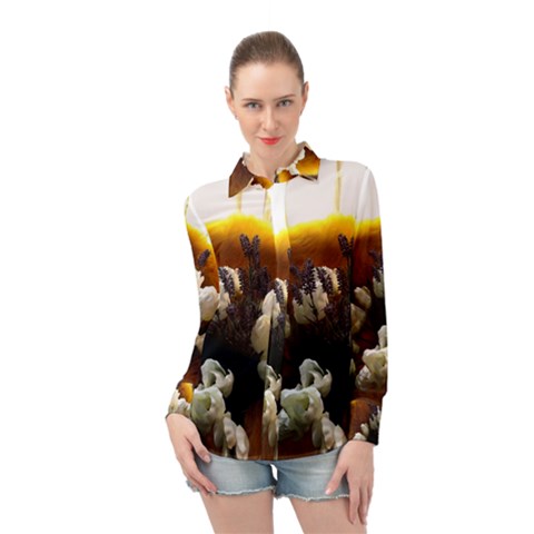 Tulips 1 2 Long Sleeve Chiffon Shirt by bestdesignintheworld