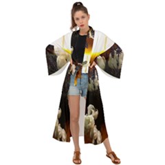 Tulips 1 2 Maxi Kimono by bestdesignintheworld