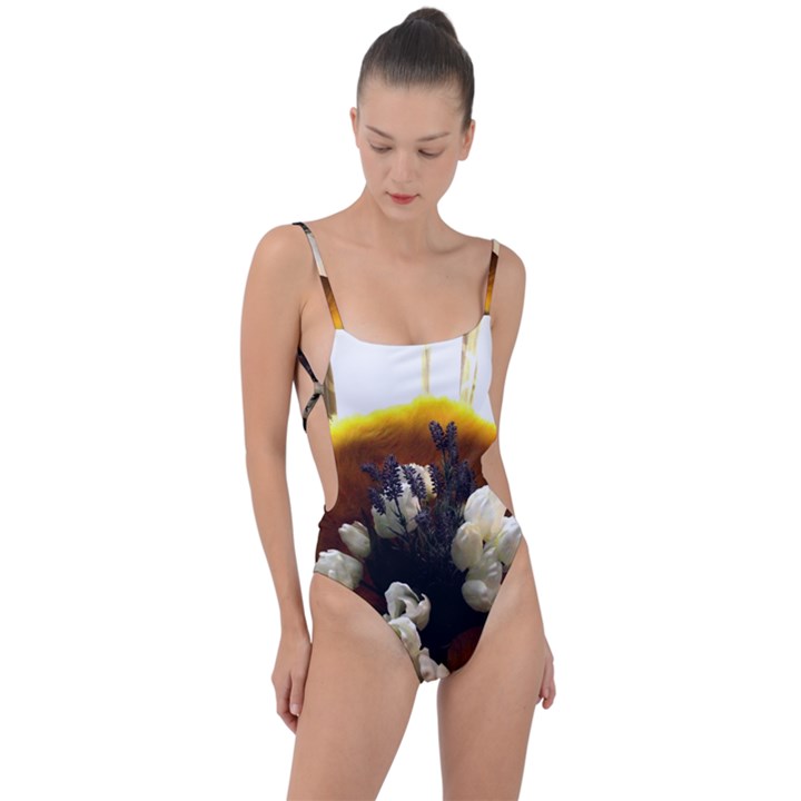 Tulips 1 2 Tie Strap One Piece Swimsuit