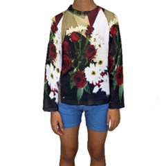 Roses 1 2 Kids  Long Sleeve Swimwear by bestdesignintheworld