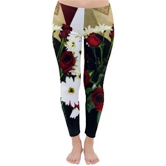 Roses 1 2 Classic Winter Leggings by bestdesignintheworld