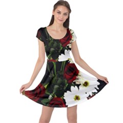 Roses 1 2 Cap Sleeve Dress by bestdesignintheworld