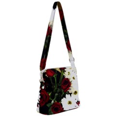 Roses 1 2 Zipper Messenger Bag by bestdesignintheworld