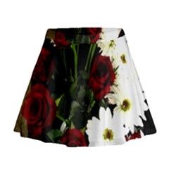 Roses 1 2 Mini Flare Skirt by bestdesignintheworld