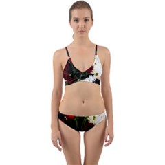 Roses 1 2 Wrap Around Bikini Set by bestdesignintheworld