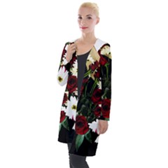 Roses 1 2 Hooded Pocket Cardigan by bestdesignintheworld