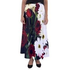 Roses 1 2 Flared Maxi Skirt by bestdesignintheworld