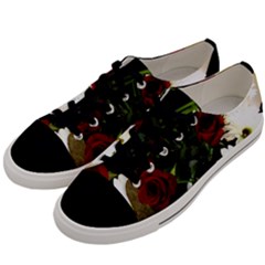 Roses 1 2 Men s Low Top Canvas Sneakers by bestdesignintheworld