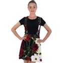 Roses 1 2 Velvet Suspender Skater Skirt View1