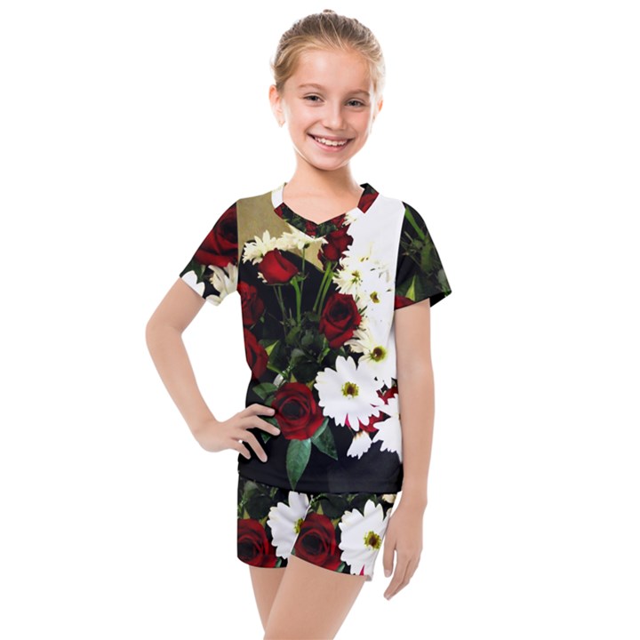 Roses 1 2 Kids  Mesh Tee and Shorts Set