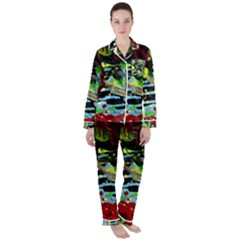 York 1 4 Satin Long Sleeve Pyjamas Set by bestdesignintheworld