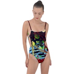 York 1 4 Tie Strap One Piece Swimsuit