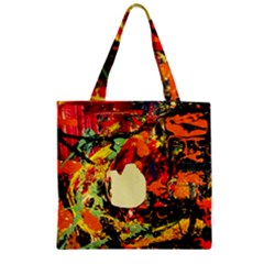 City 1 1 Zipper Grocery Tote Bag by bestdesignintheworld