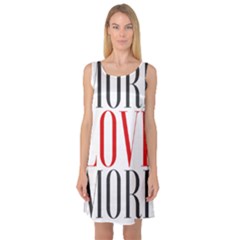 More Love More Sleeveless Satin Nightdress by Lovemore