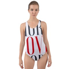 More Love More Cut-out Back One Piece Swimsuit