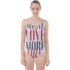 More Love More Cut Out Top Tankini Set