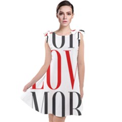 More Love More Tie Up Tunic Dress